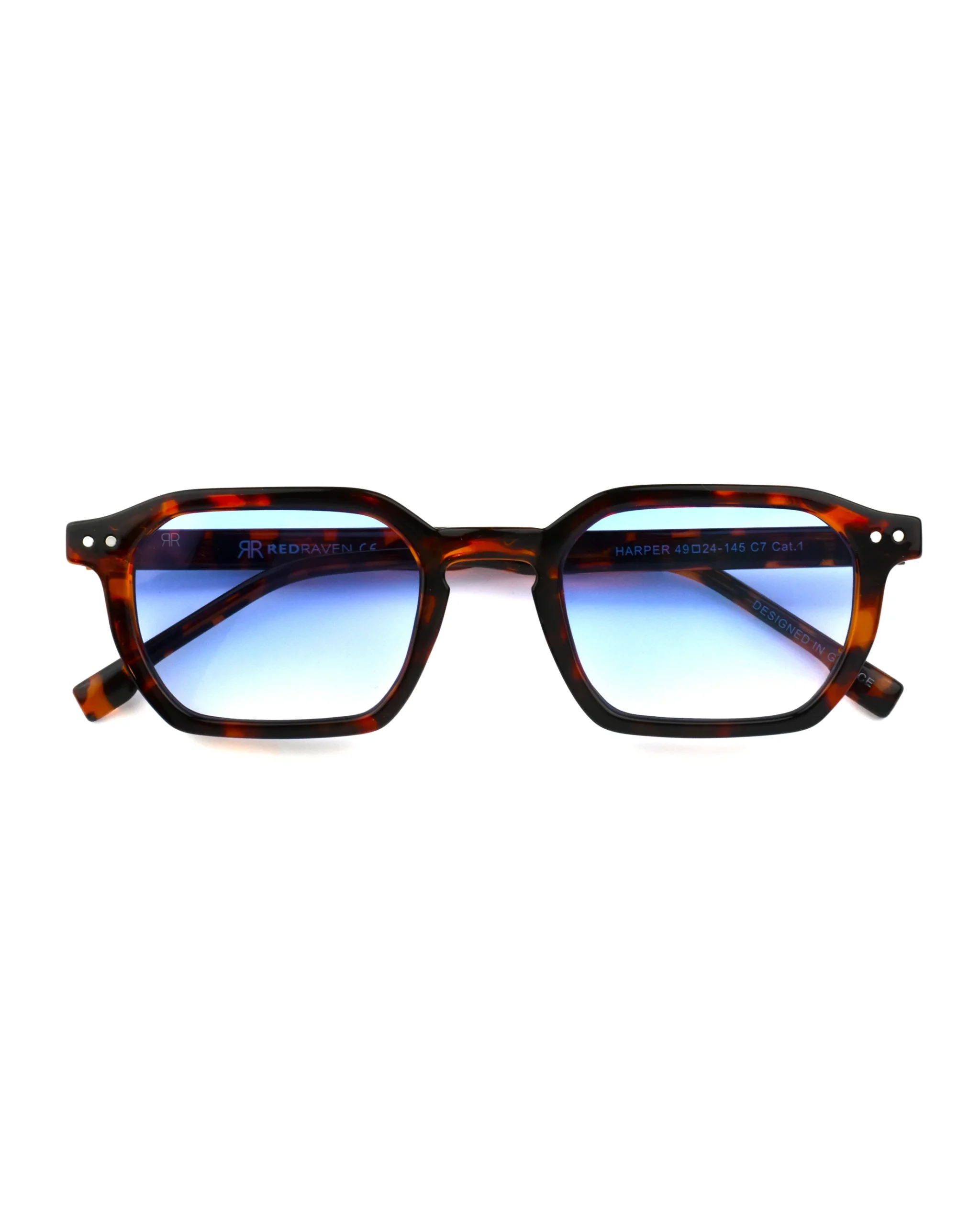 RED RAVEN - HARPER TORTOISE BLUE